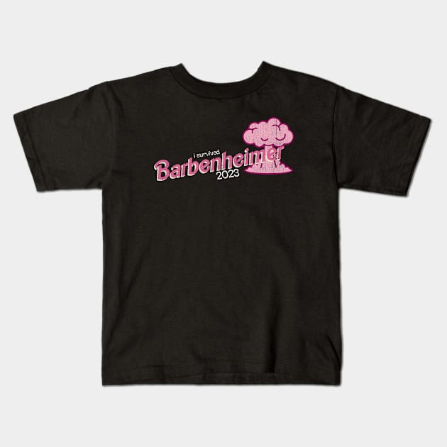 I Survived Barbenheimer Vintage Kids T-Shirt by kuranglancar